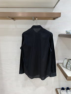 Zegna - Embroidered Logo Long-Sleeve Shirt