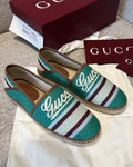 Gucci - Logo Embroidered Canvas Espadrilles