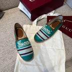 Gucci - Logo Embroidered Canvas Espadrilles