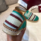 Gucci - Logo Embroidered Canvas Espadrilles