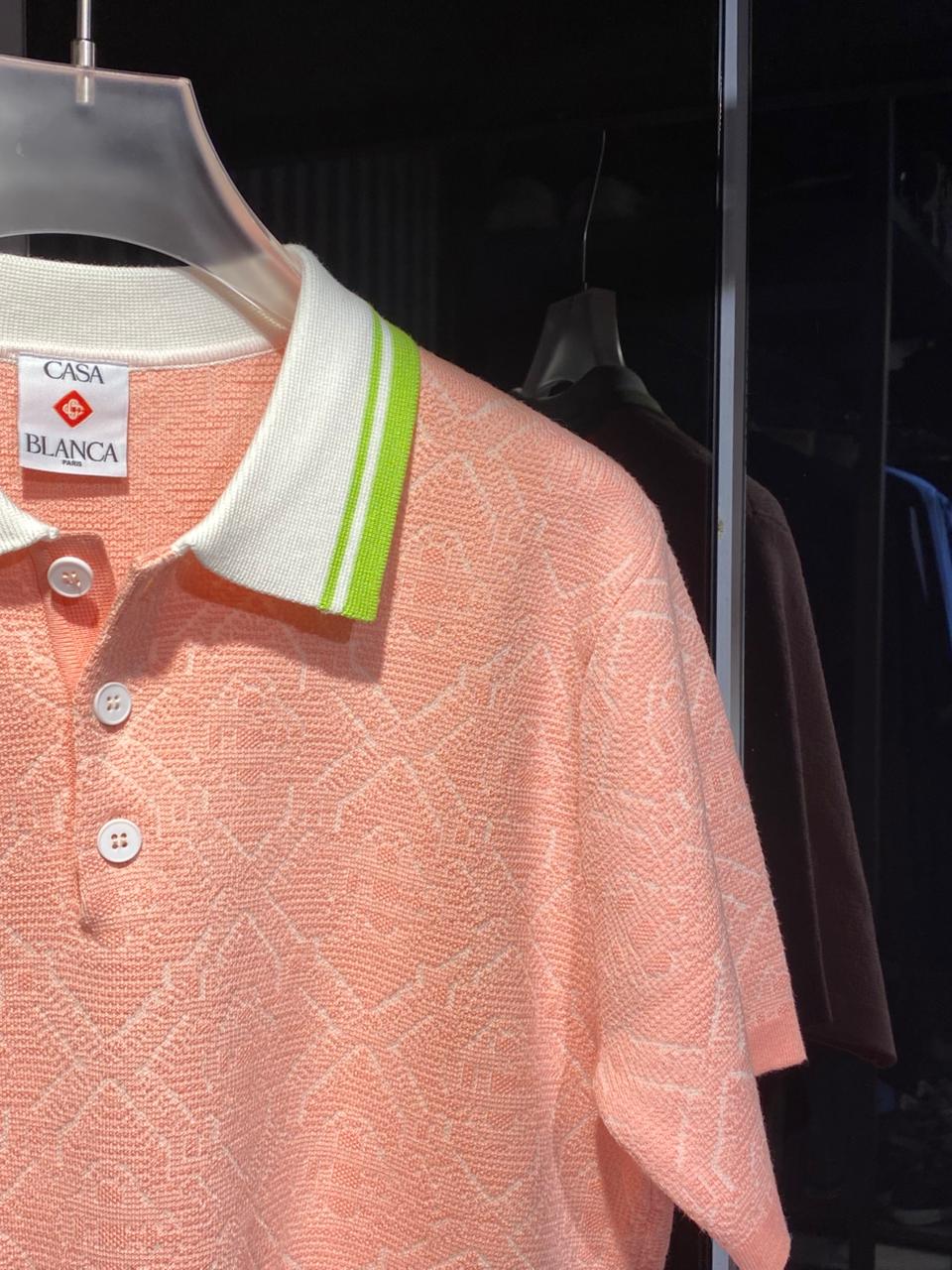 Casablanca -  Monogram Knit Polo Shirt