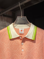 Casablanca -  Monogram Knit Polo Shirt