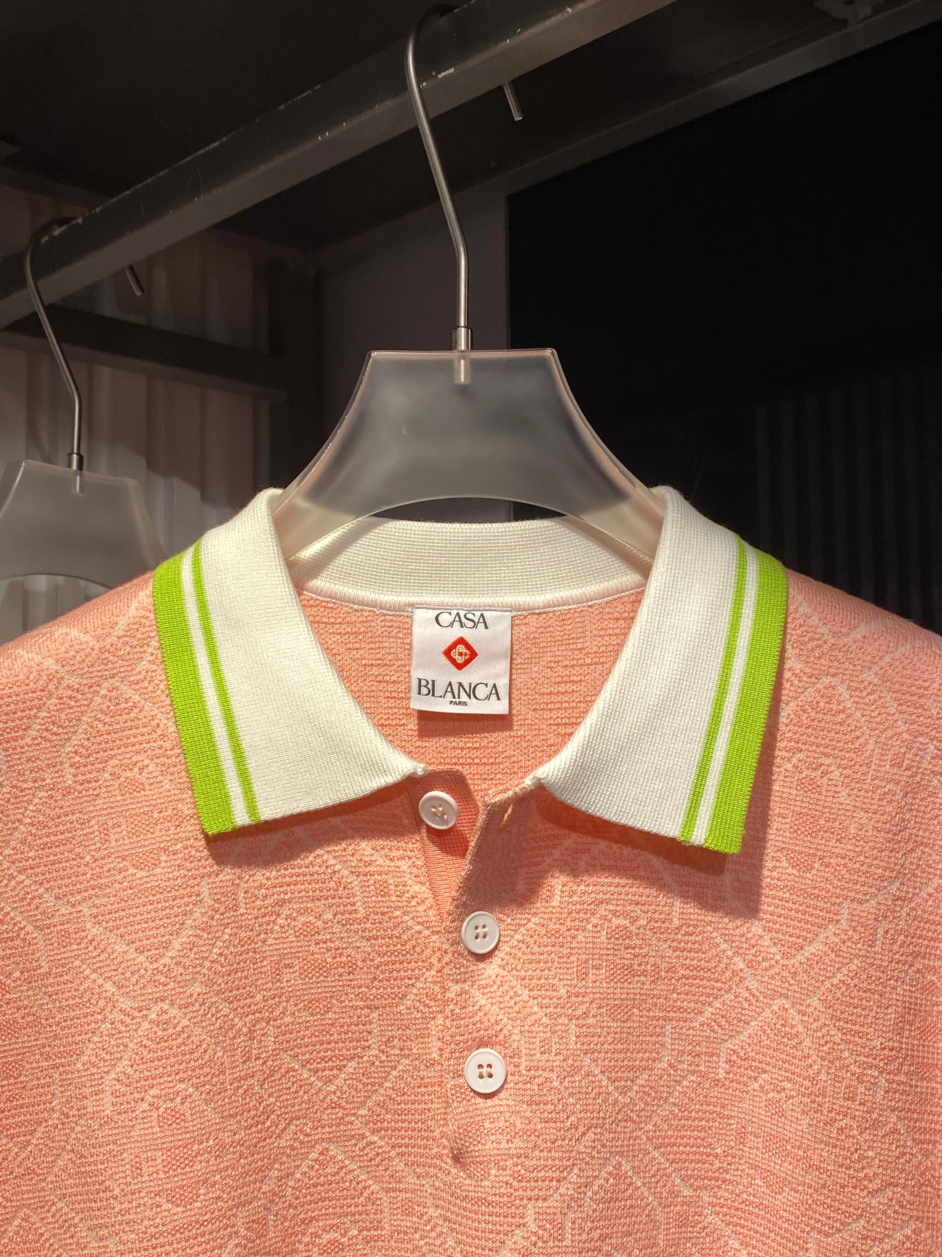 Casablanca -  Monogram Knit Polo Shirt