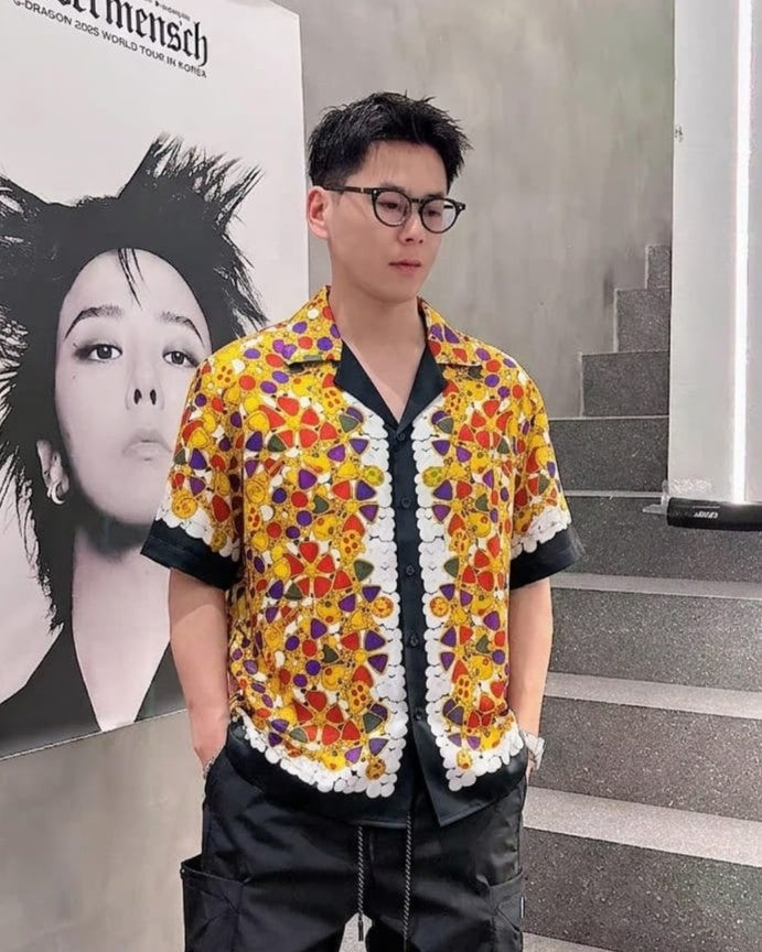 Chanel - CC Logo Contrast Trim Knit T-Shirt