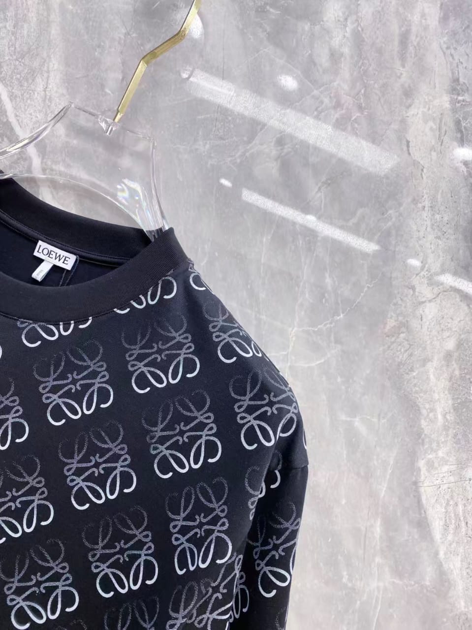 Loewe - Anagram All-Over Print T-Shirt in Black