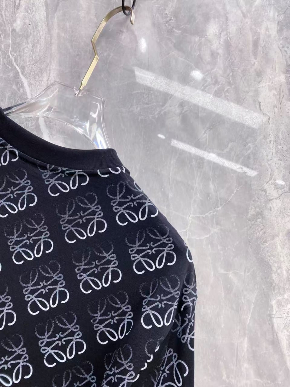 Loewe - Anagram All-Over Print T-Shirt in Black