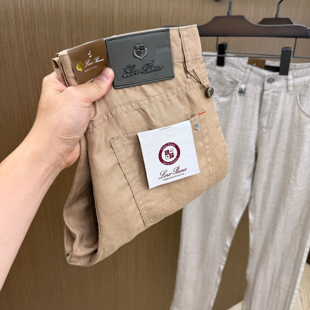 Loro Piana - Slim-Fit Cotton & Silk Blend Trousers