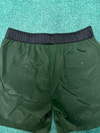 Moncler - Contrast Waistband Swim Shorts in Forest Green