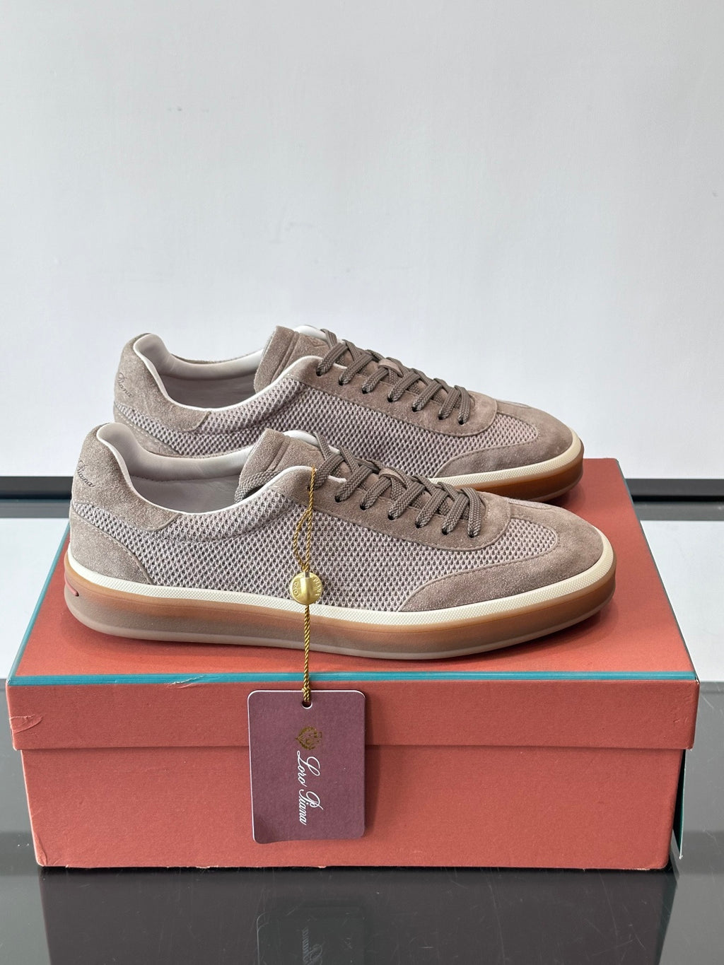 Loro Piana - Nuages Suede & Mesh Sneakers