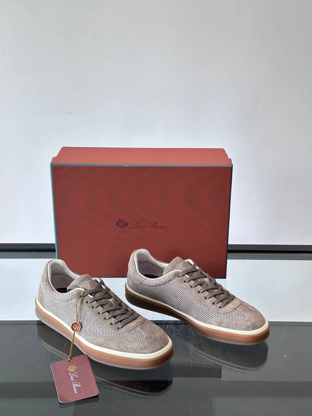 Loro Piana - Nuages Suede & Mesh Sneakers