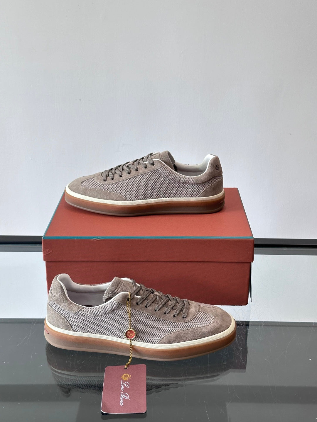 Loro Piana - Nuages Suede & Mesh Sneakers