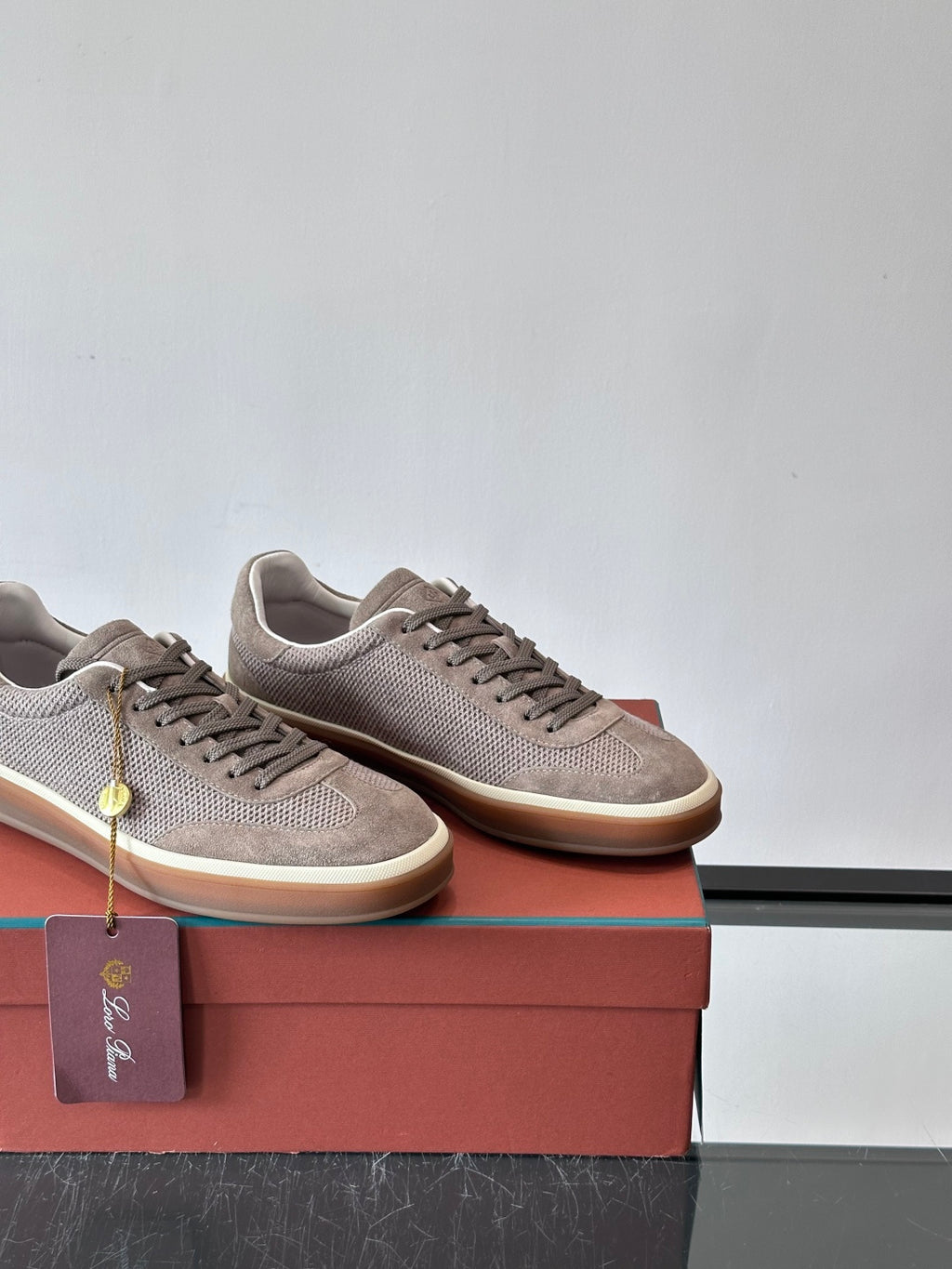 Loro Piana - Nuages Suede & Mesh Sneakers