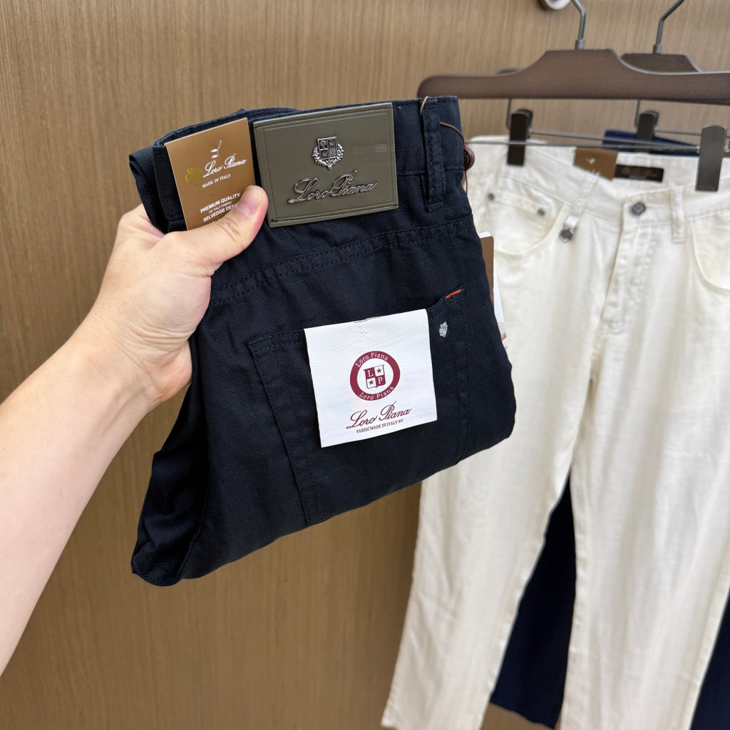 Loro Piana - Slim-Fit Cotton & Silk Blend Trousers