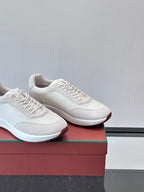 Loro Piana - Nuages Suede & Mesh Sneakers in White