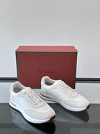 Loro Piana - Nuages Suede & Mesh Sneakers in White
