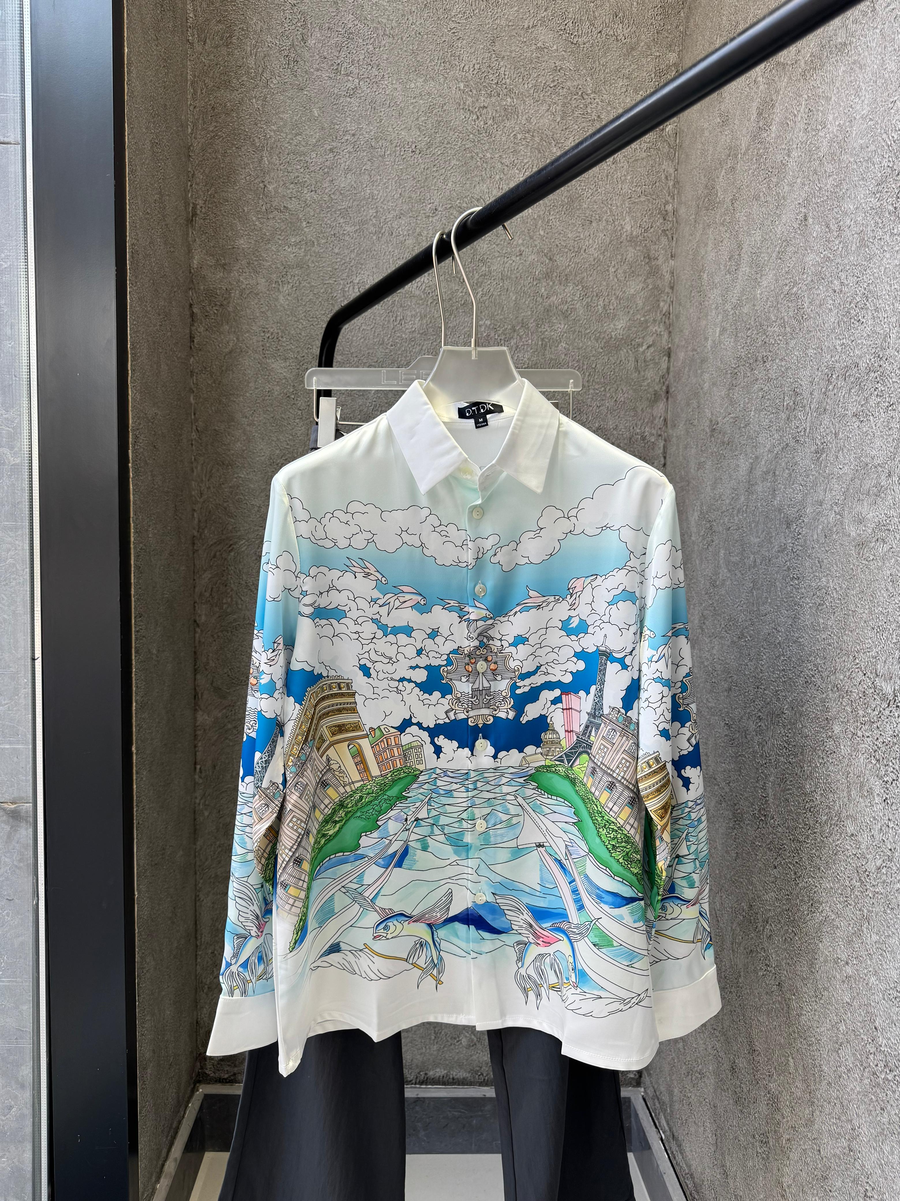 Casablanca - L'Arche de Noé Silk Shirt