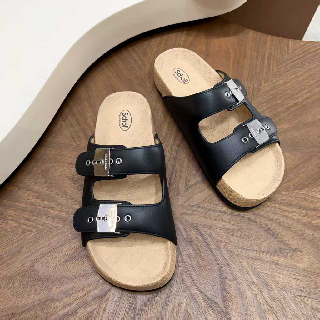 Balenciaga - x Scholl Pescura Slide Sandals
