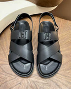 Hermès - Chypre Sandal in Matte Black