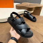 Hermès - Chypre Sandal in Matte Black