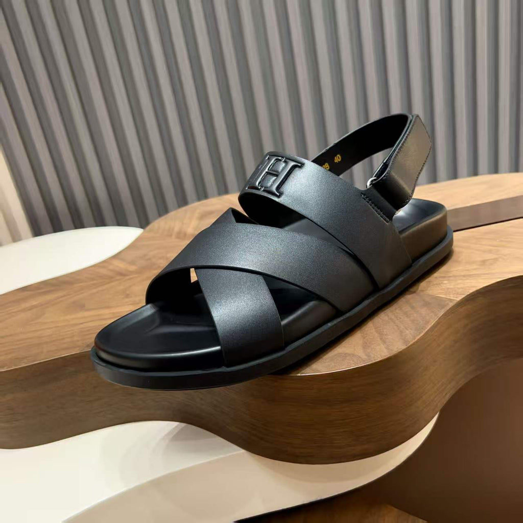 Hermès - Chypre Sandal in Matte Black