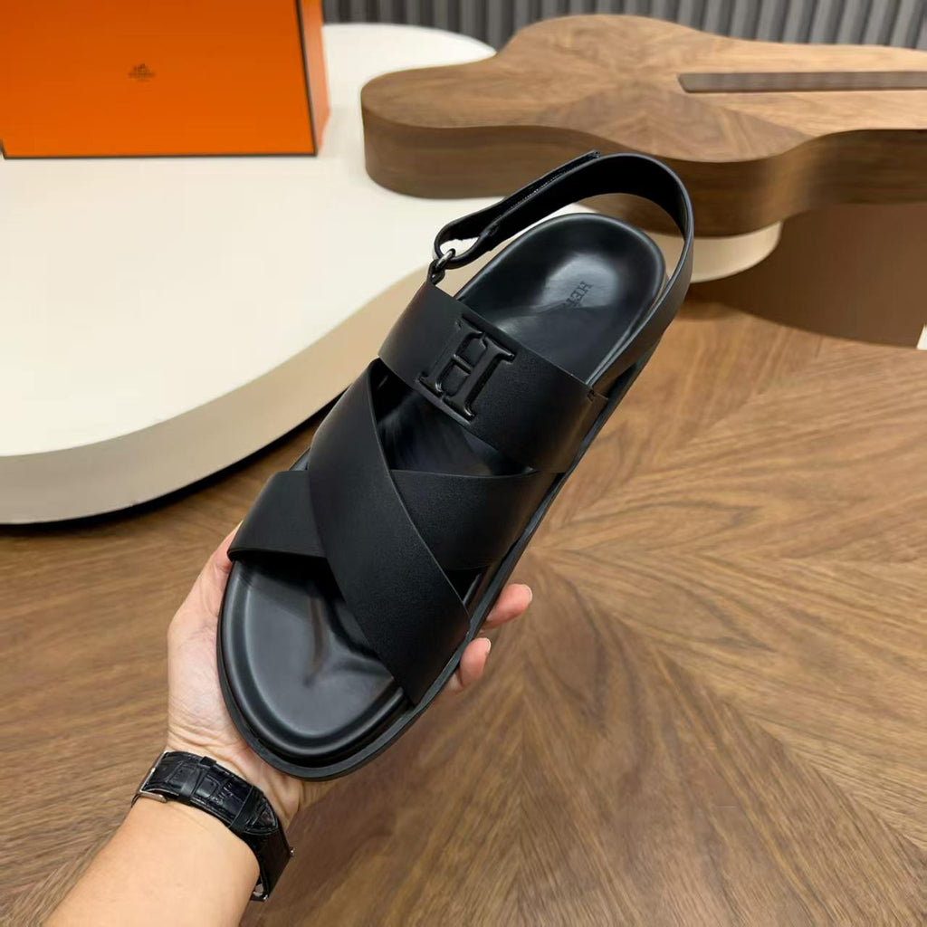 Hermès - Chypre Sandal in Matte Black