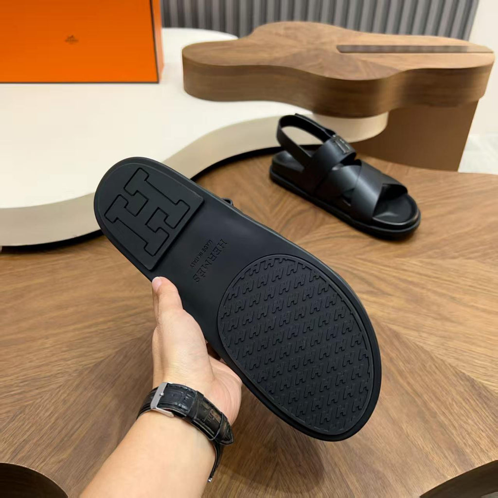 Hermès - Chypre Sandal in Matte Black