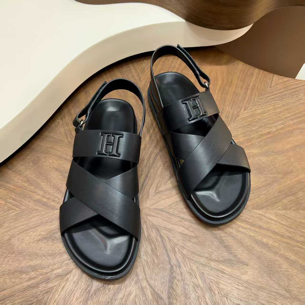 Hermès - Chypre Sandal in Matte Black