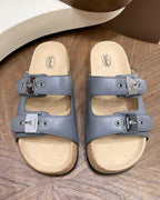 Balenciaga - x Scholl Pescura Slide Sandals in Slate Grey