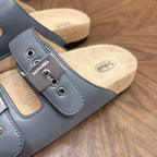 Balenciaga - x Scholl Pescura Slide Sandals in Slate Grey