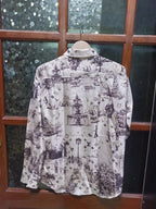 Louis Vuitton - Monogram Sketch Cityscape Long-Sleeve Shirt - Cream/Brown