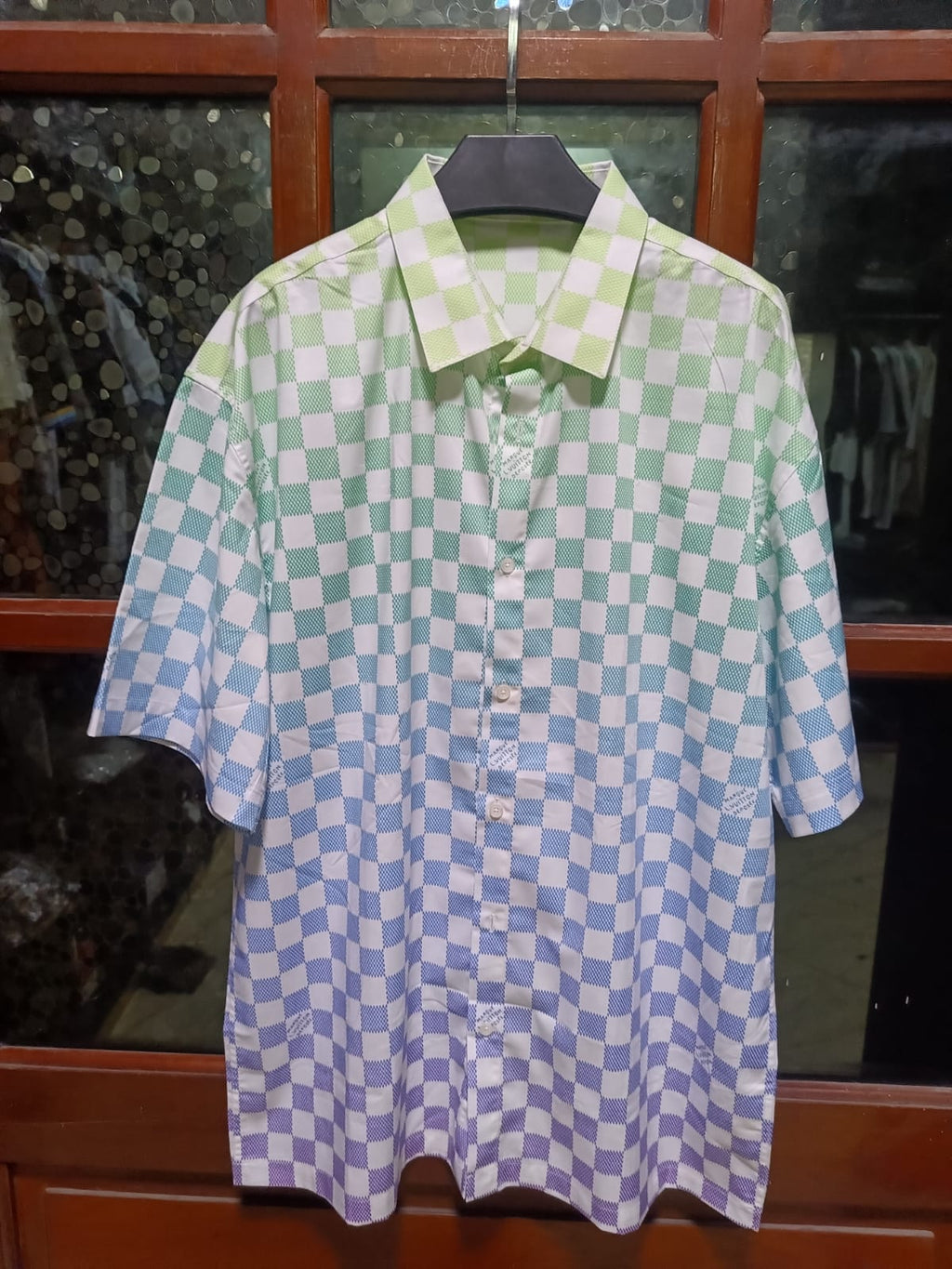 Louis Vuitton - Damier Pop Gradient Short-Sleeved Shirt in Multi-Color