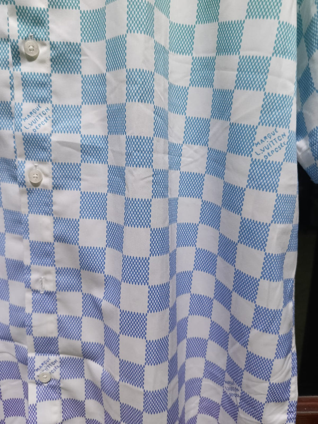Louis Vuitton - Damier Pop Gradient Short-Sleeved Shirt in Multi-Color