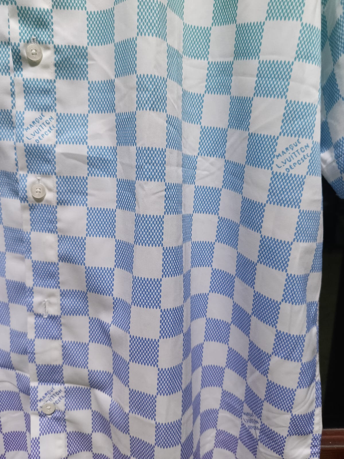 Louis Vuitton - Damier Pop Gradient Short-Sleeved Shirt in Multi-Color