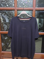 ZEGNA - Tonal Logo Embroidered Cotton T-Shirt in Dark Charcoal