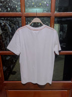 Hermès - Embroidered Equestrian Horse Motif T-Shirt in White Cotton