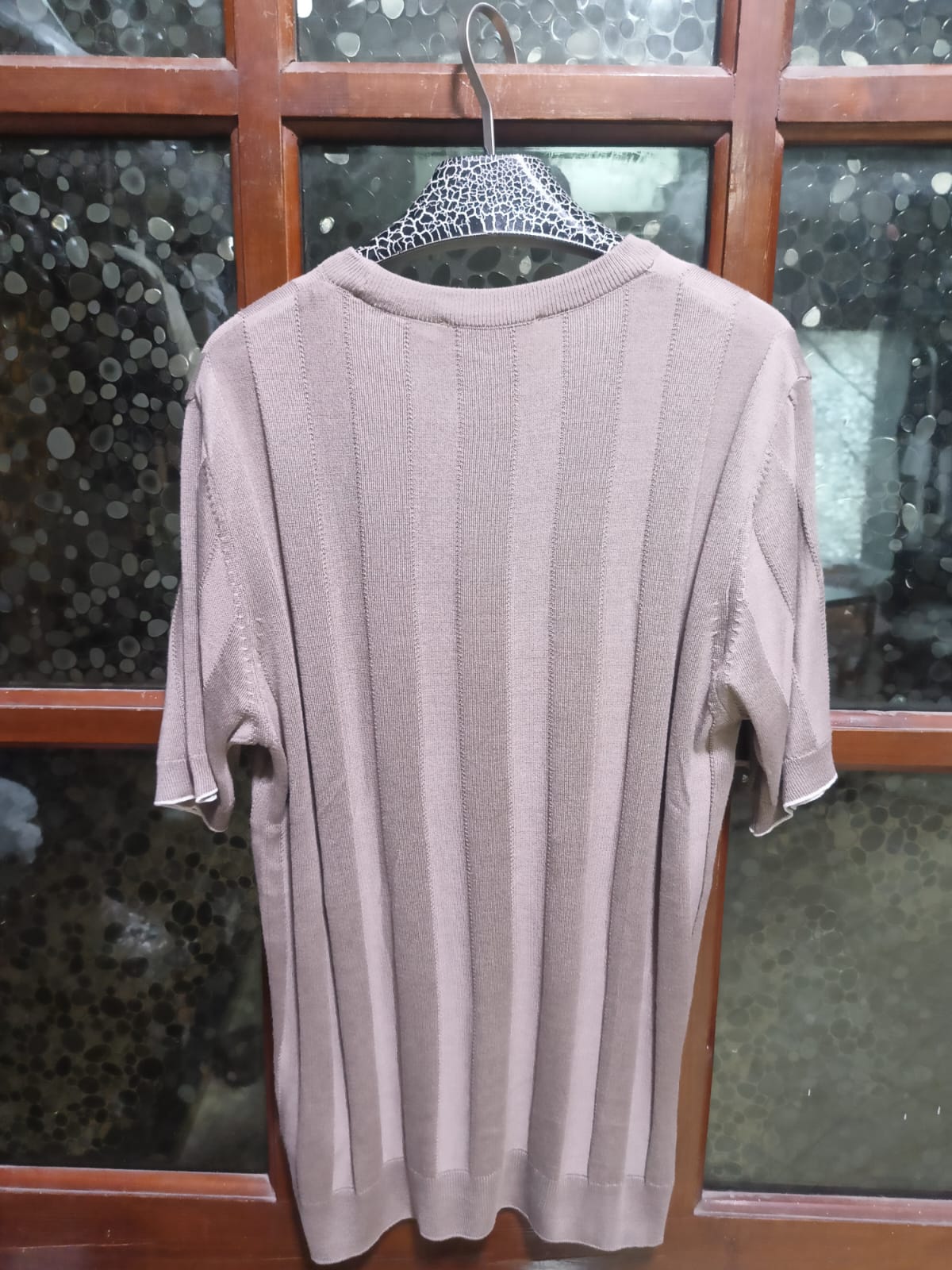 Brunello Cucinelli - Ribbed Cotton-Silk Knit T-Shirt in Sand
