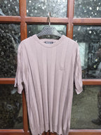 Brunello Cucinelli - Ribbed Cotton-Silk Knit T-Shirt in Sand