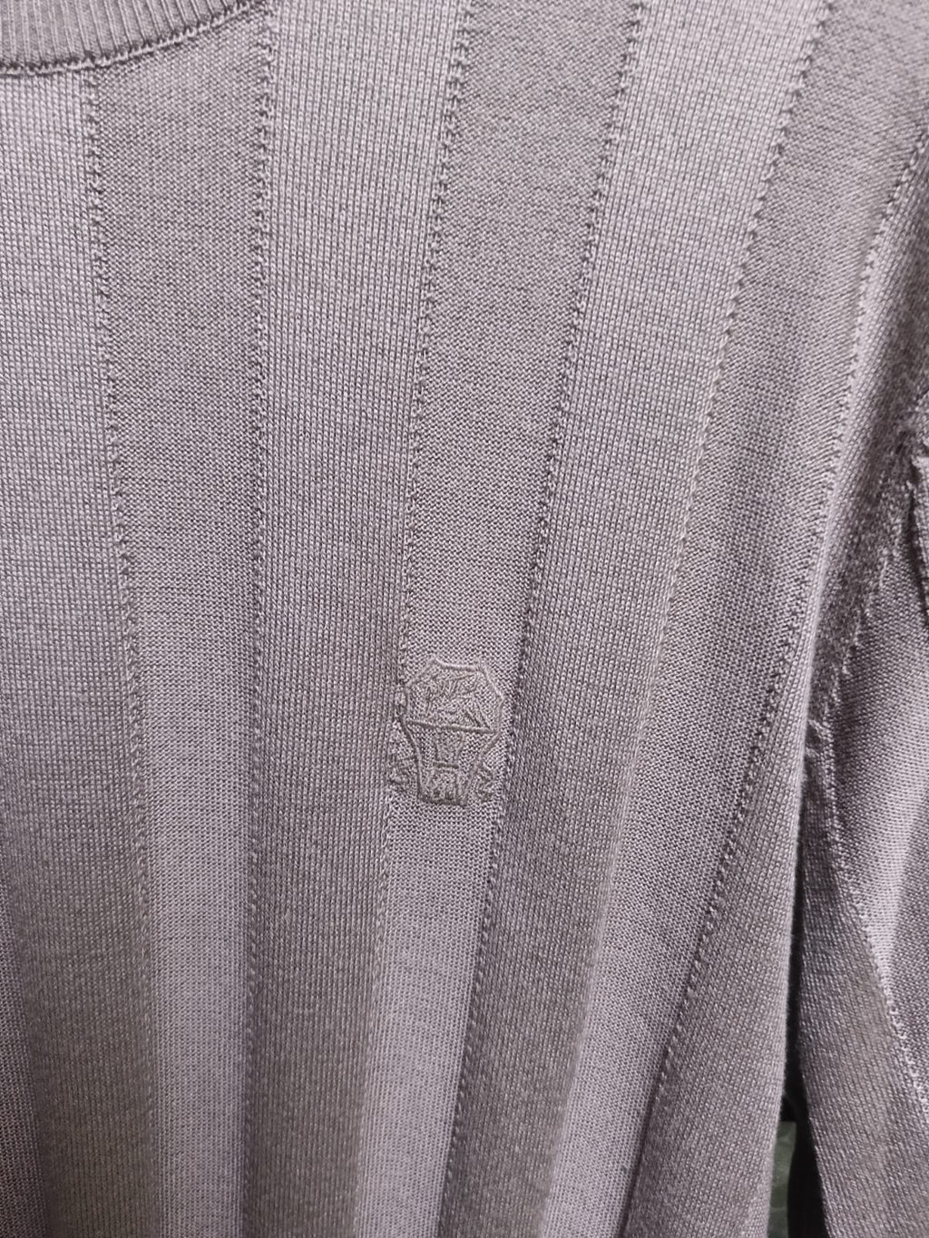Brunello Cucinelli - Ribbed Cotton-Silk Knit T-Shirt in Sand