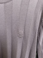 Brunello Cucinelli - Ribbed Cotton-Silk Knit T-Shirt in Sand