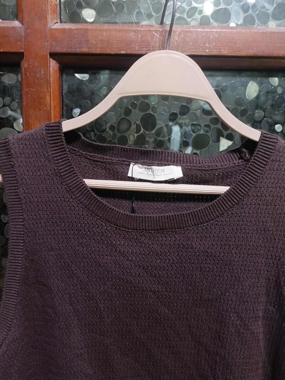 ANTESH - Ribbed Cotton-Cashmere Blend Knit Vest in Espresso Brown