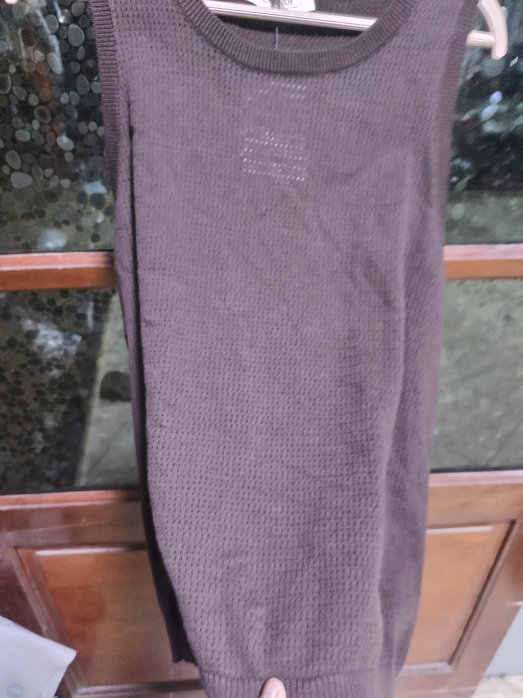 ANTESH - Ribbed Cotton-Cashmere Blend Knit Vest in Espresso Brown