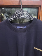 Louis Vuitton - Embroidered "L. VUITTON" Signature Cotton T-Shirt in Black