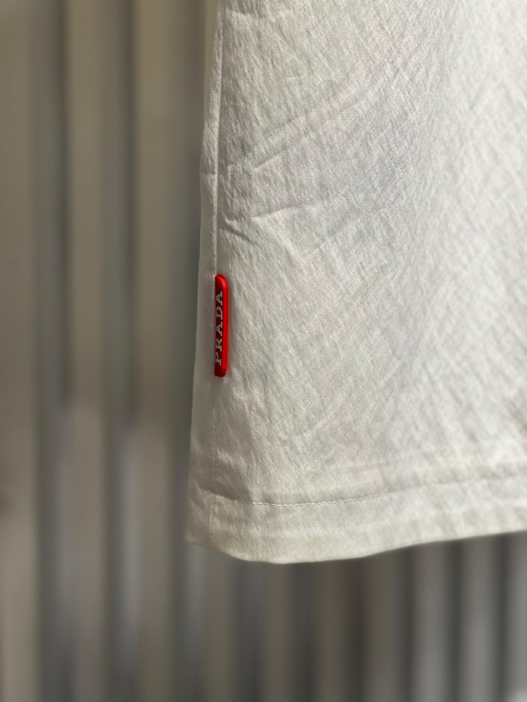 Prada - White Full-Zip Short Sleeve Utility Shirt