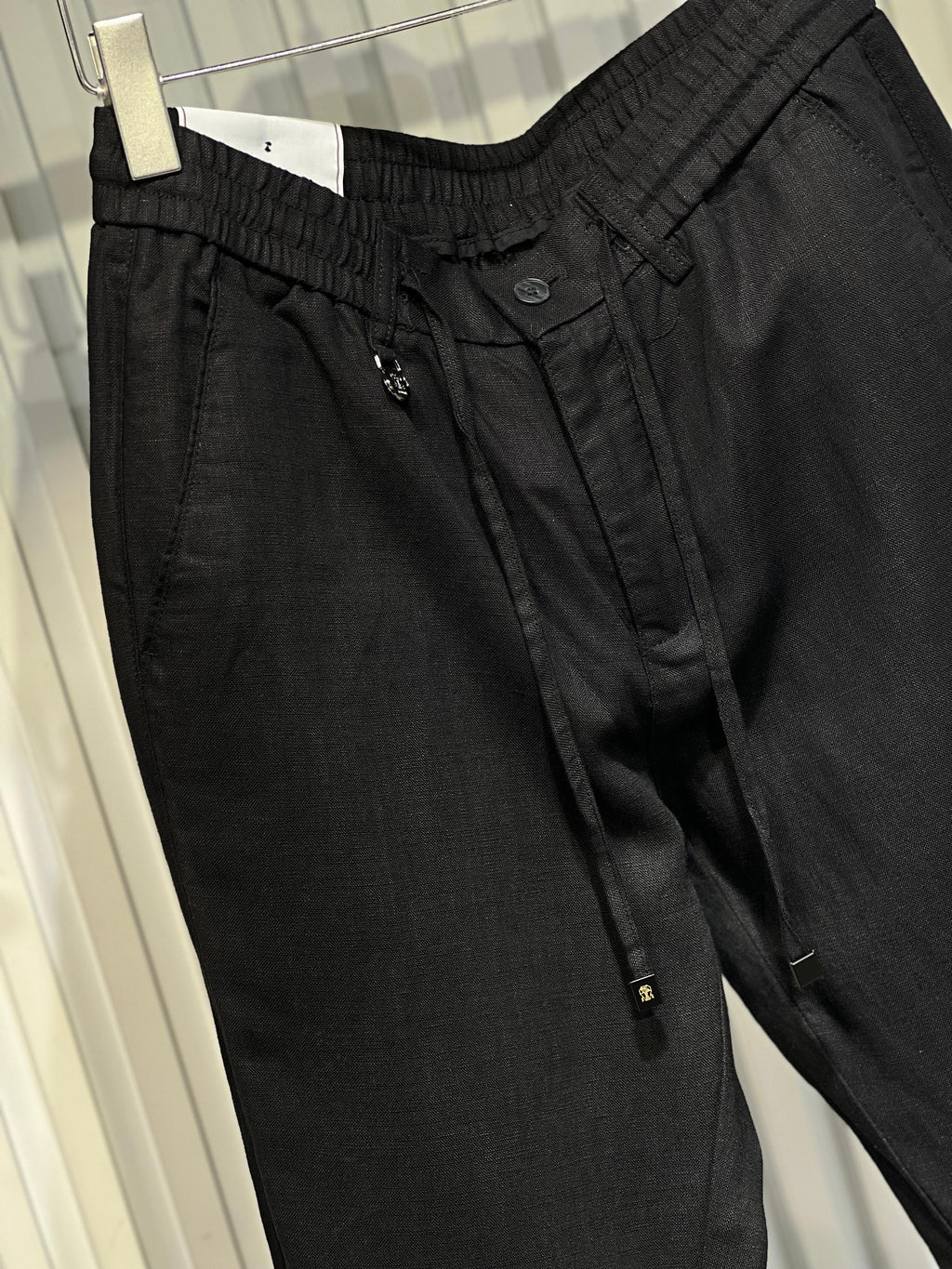 Brunello Cucinelli - Black Drawstring Cargo Trousers