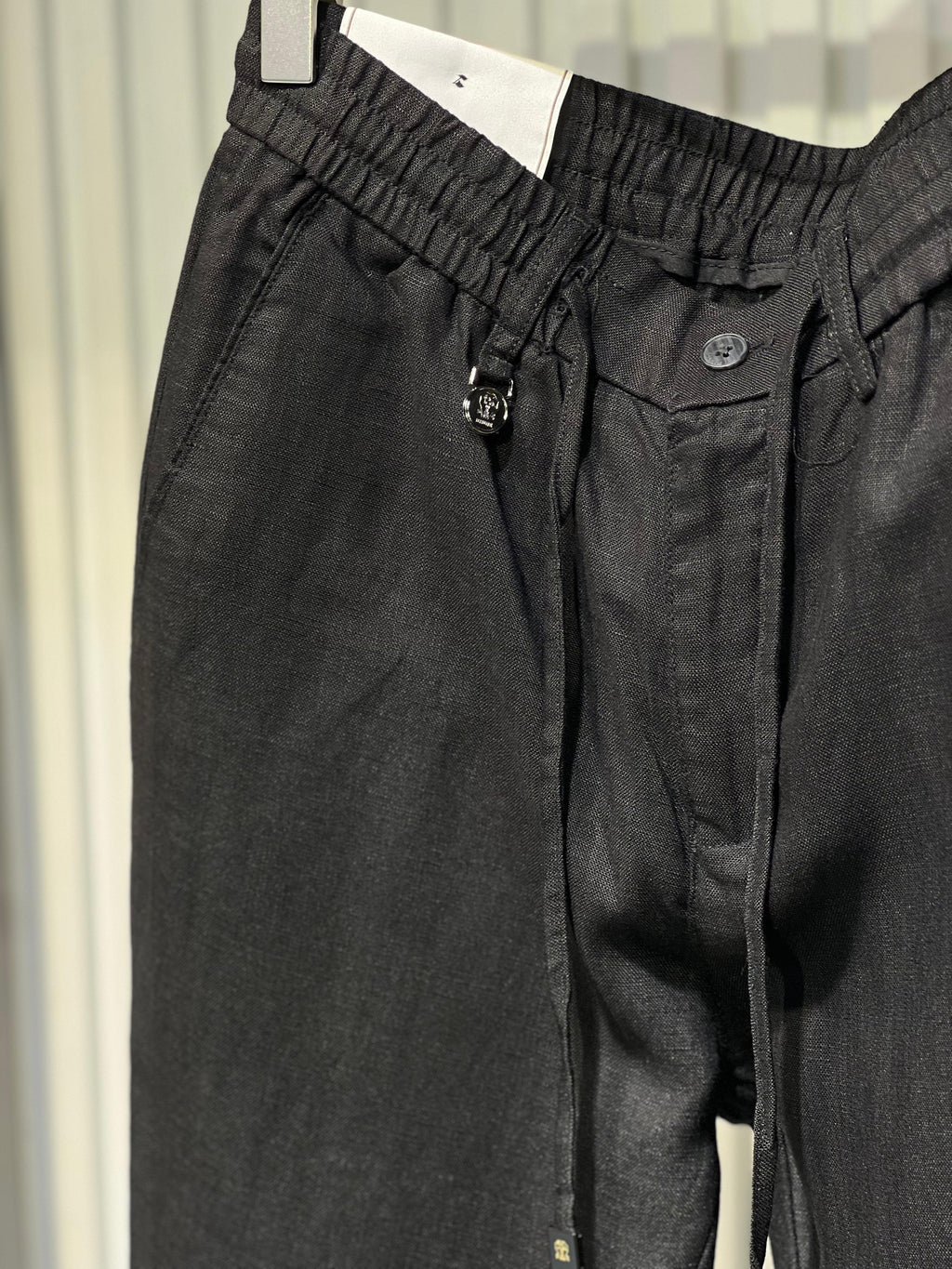 Brunello Cucinelli - Black Drawstring Cargo Trousers