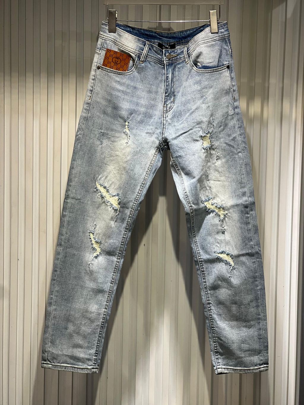Gucci - Light Wash Straight Leg Denim Jeans
