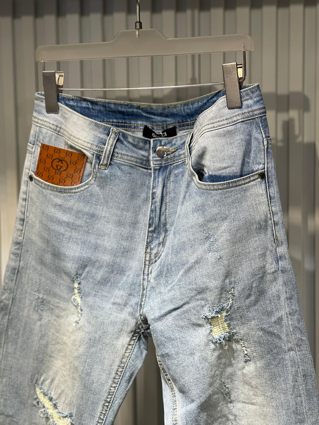 Gucci - Light Wash Straight Leg Denim Jeans