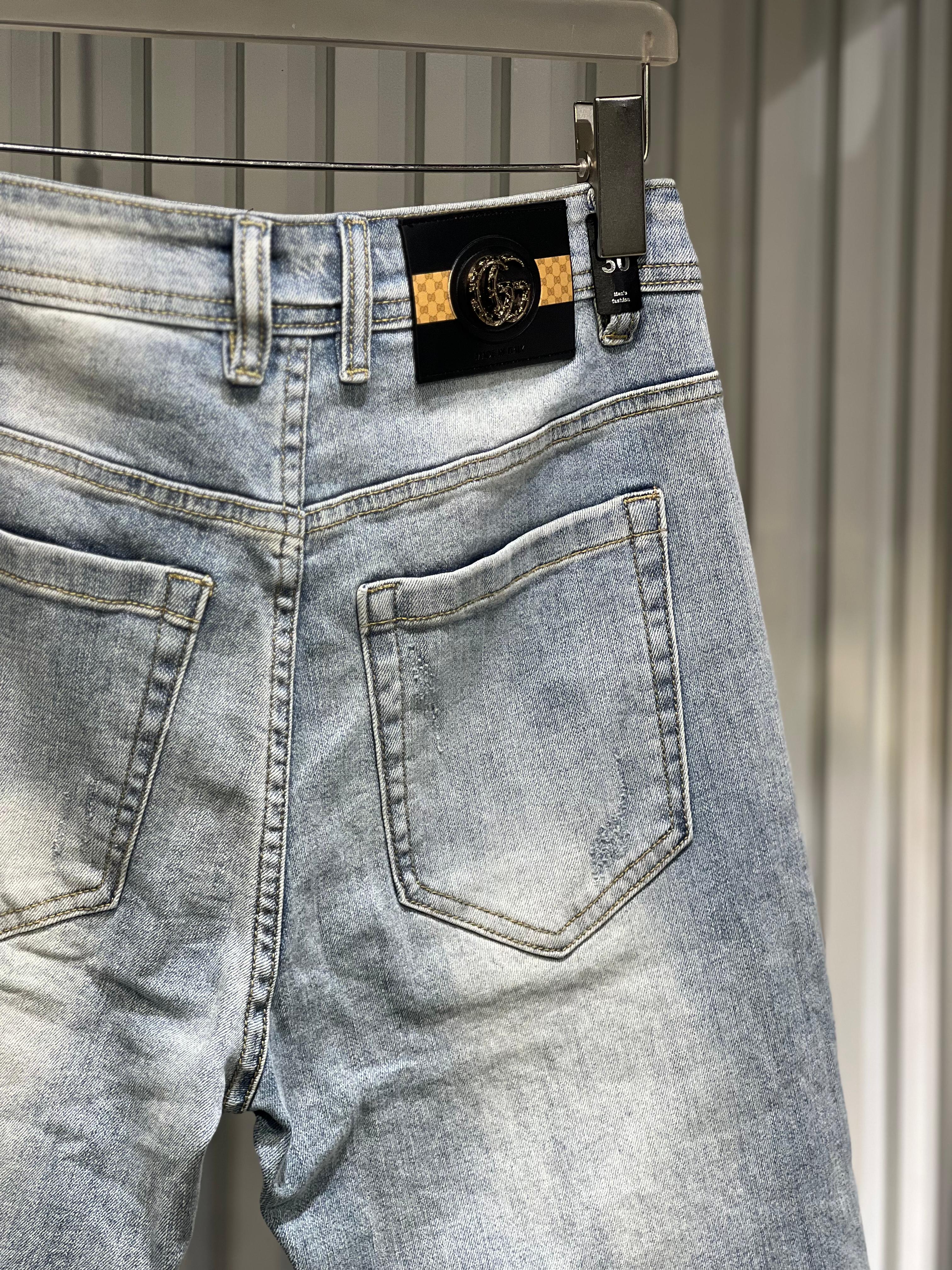 Gucci - Light Wash Straight Leg Denim Jeans