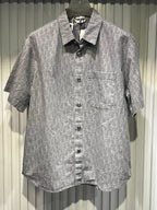 Dior - Grey Oblique Print Short Sleeve Shirt & Cargo Shorts Set