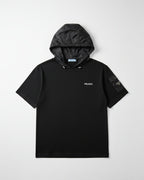 Prada - Black Hooded T-Shirt with Utility Pocket